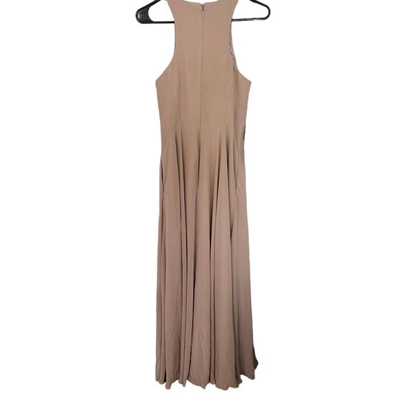 NWT Azazie Formal Floor Length Dress Women's Size A4 / US 4 Champagne Taupe - Picture 2 of 12